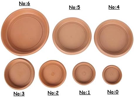 Antik Strong Plastic Round Flower Plant Pot Saucer. Grooved Base In/Out Multibuy. (1, No:0)