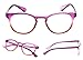 READING GLASSES 5 pack Fashion Readers for Women(One for each color, 2.50)