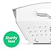 Vremi Office Home Kitchen Collapsible Colander Storage Basket, White Grey