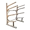 Log-Kayak-Rack-4-place-1-sided-3-Canoe-1-SUP-Rack