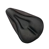 Superdream Black soft gel relief bike saddle seat cushion pad cover (straight and triangle groove)