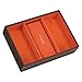 STACKERS jewellery box | chocolate & bright orange watch & bracelet pad stacker accessory