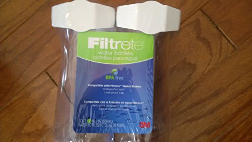 Water Bottles, Reusable, 2/PK, 16.9 oz.