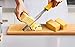 Lemon Zester Stainless Steel Cheese Grater for Chocolate Ginger Garlic Nutmeg Potato Vegetables Fruits, Protect Cover and Brush Included - Dishwasher Safe (Yellow)