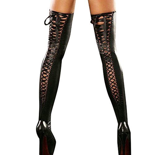 Kword-Calze-Donna-Sexy-Donne-Comode-Coscia-Alta-Calze-In-Pelle-Pizzo-Bow-Long-Calzini-Sexy-Club-Hollow-Out-Calzino-Calzino-Calza