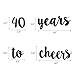 Cheers to 40 Years Gold Glitter Banner For Adult 40th Birthday Party Supplies Wedding Anniversary Party Decorations