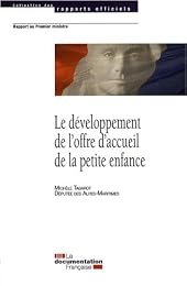 Rapport sur le développement de l'offre d'accueil de la petite enfance