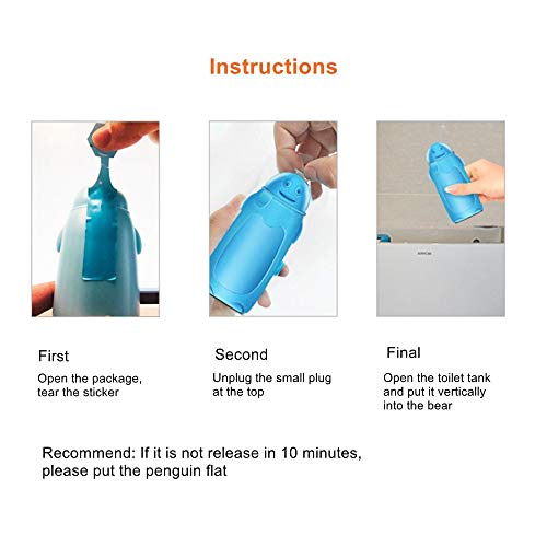 Pure-Eco Automatic Toilet Bowl Cleaner,Toilet Tank and Bathroom Cleaning System, Bleach and Blue Cleaning