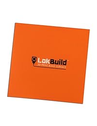 lokbuild Build superficie de impresión 3d, hoja de Sticky Back, Rápido, la eliminación limpia de piezas de Reproducido, versátil (Single Pack 6" (153 x 153 mm))