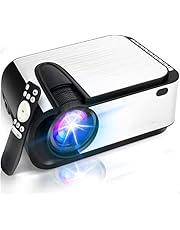 Mini Projector, [2021 Upgraded] 5500 Lumen Video Projector, 1080P Supported 210" Display, Compatible with Phone,Computer,Laptop,USB,HDMI,VGA