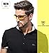 ATTCL Men's Night Driving Glasses - Driving Glasses for Men, Al-Mg metal 8177-night
