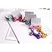 BESPORTBLE 3 Pairs Acrylic Hair Circle Elastic Hair Bands Handmade Women Barrette Girls Hair Accessories (Assorted Color)
