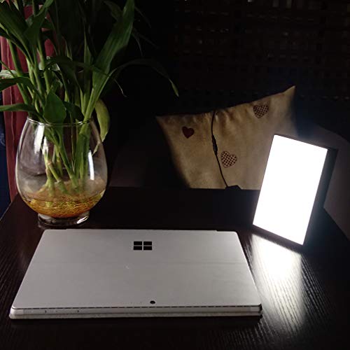 10,000 Lux Happy Energy Light Therapy Simulated Natural Sunlight Full Spectrum LED Lamp Light Box Portable Thin Border Design Aluminum Alloy Material - Thumbnail 6
