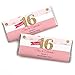 Custom Sweet 16 - Personalized 16th Birthday Party Favors Candy Bar Wrappers - Set of 24