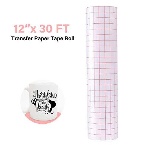 Vinyl Transfer Paper Tape Roll Cricut Adhesive 12" x 30 FT Clear