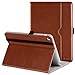 DTTO for iPad Mini 1 2 3 Case, Premium Leather Folio Stand Cover Case with Multi-Angle Viewing and Auto Wake-Sleep Function, Front Pocket for iPad Mini 1/Mini 2/Mini 3 - Brown