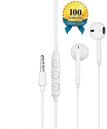 Poweron 1 Pack Premium Quality Earbuds With Remote, Microphone, Volume Works For All iPhone iPod iPad
