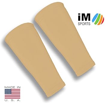 iM Sports SKINGUARDS Skin Protection Forearm Sleeves + Protects Aging or Thin Skin + UV Protection - Unisex + Made in USA - Light - Medium/Large - Pair