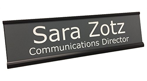 Personalized Name Plate with Wall or Office Desk Holder - 2x8 - Customize - Thumbnail 2