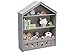 Serta Happy Home Storage Bookcase - Ideal for Books, Decor, Homeschooling & More, Grey