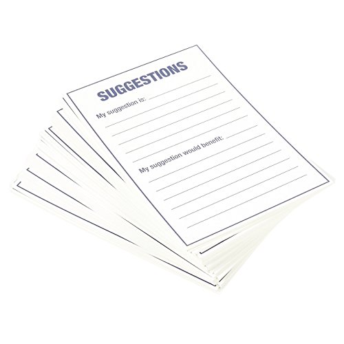 100 Count Refill Suggestion Box Cards for Suggestion Boxes