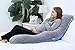 AngQi Pregnancy Pillow U-Shaped, Full Body Pillow for Pregnant Women, with Maternity Pillow Velvet Cover, Grey-Blue…