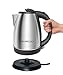 Electric Kettle - Rapid Boil & Cordless - by Mixpresso Coffee (Stainless Steel)