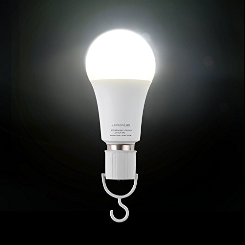 Rechargeable Emergency Light Bulb JackonLux UL Listed Battery Operated