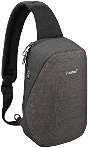 Tigernu Sling Bag,Crossbody with Headphone Port Water Resistant Bags Unisex