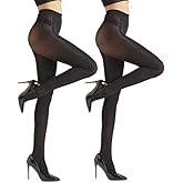 Oruolan 40D Opaque Control Top Pantyhose-Nylon Spandex Tights