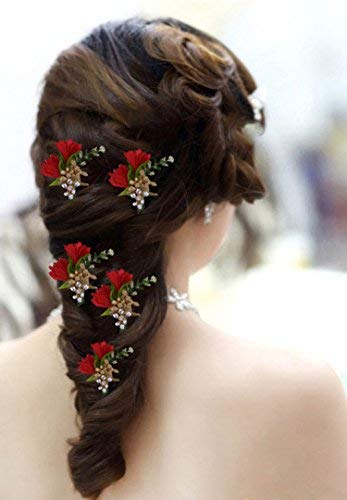 Kabello Hair Accessories Flowers Hair Juda Pins Juda Pins For