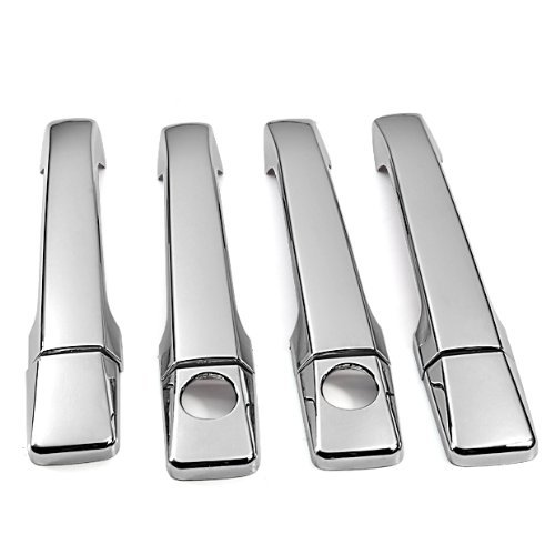 Mirror Chrome Side Door Handle Covers Trims For Mercedes-Benz 85-95 W124 E-Class 83-93 W201 C-Class E420 260E 190E 190D 1983 1984 1985 1986 1987 1988 1989 1990 1992 1993 1994 1995 Brand