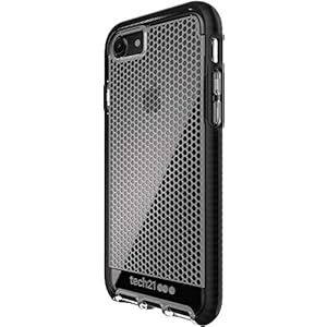 tech21 Evo Mesh Phone Case for Apple iPhone 6/7/8/ and SE (2020) – Clear/Black (T21-5403)