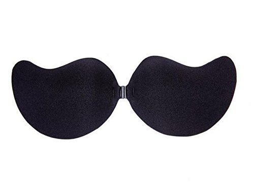 HETOINY Adhesive Bra,Gathered Silicone Bra Invisible Reusable Strapless Push up Bra For Women