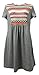 ETCYY Women's Casual Short Sleeve Print Pocket Loose Tunic T-Shirt Dress