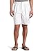 Haggar Men's Cool 18 Gabardine Pleated Shorts, White, 34