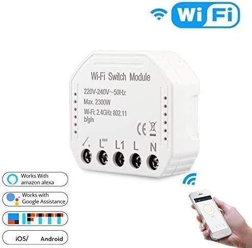 KASILU Dlb0216 2 unids WiFi Smart Light Switch DIY Breaker Module Smart LifeTuya Aplicacin Control Remoto Compatible con Alexa Echo  Home Alto Rendimiento