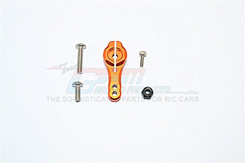 Axial SCX10 II Upgrade Parts (AX90046, AX90047, AXI90075) Aluminum 25T Servo Horn - 1Pc Set Orange