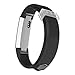 Greeninsync Compatible with Fit Bit Alta Bands,Replacement for Fit Bit Alta Band Large Accessory Bands for Fit Bit Alta/Fit Bit Alta HR/Fit Bit Ace Wristbands with Ultrathin Fastener (Black)
