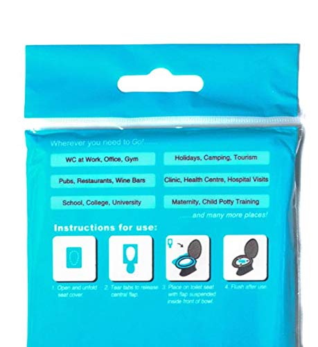 SoNeat Disposable Paper Toilet Seat Covers 10 Packs (100-Count) Travel Essential, Flushable, Biodegradable - Thumbnail 5