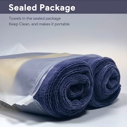 IEDASING\'S CHOICE Dog Towel Pet Towel Microfiber Material 2 Pack Super Absorbent Quick Drying Machine Washable Suitable for Dog Puppy Pet Bathing Beach and Multi-Use, 31inch,Sealed Package