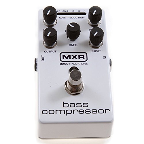 MXR M87 Bass Compressor Effects Pedal Bundle with 4 MXR Right Angle Patch Cables