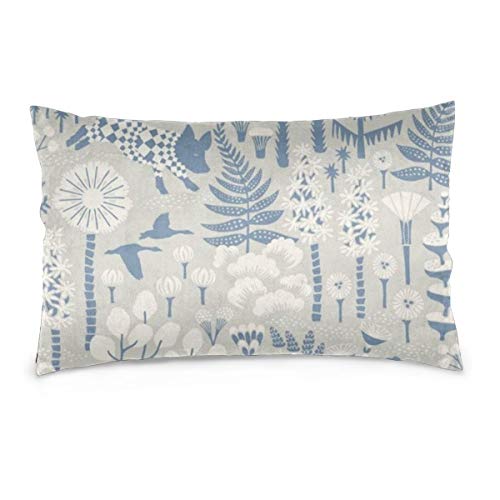 Tidyki Chinese Element Chinoiserie Natural Dog Pillow Covers Rectangle Decorative Throw Pillow Case Sofa Bed Home Car Decor Cushion Cover Decoration 14 X 20