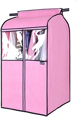 Clothes dust cover three-dimensional thickened dust shield clothing dust bag transparent hanging bag down jacket hanging pocket-A 45x56x85cm(18x22x33inch)