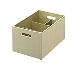Rubbermaid Bento Storage Box with Flex Dividers, Extra Large, Loose Linen (1791949)