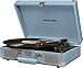 Crosley CR8005D-TN Cruiser Deluxe Vintage 3-Speed Bluetooth Suitcase Vinyl Record Player Turntable, Tourmaline