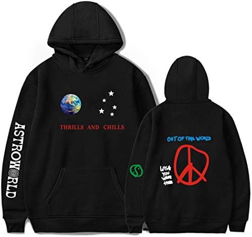 AXIN Travis Scotts Printing Hoodies Casual Hip Hop Street wear Plus Velvet Sweatshirts Skateboard Men/Woman Pullover