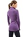 PattyBoutik Women Zip Pocket Tunic (Heather Dark Orchid Large)