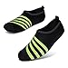 L-RUN Water Shoes Adult Beach Aqua Shoes Swimming Pool Footwear Black XXXL(M:12-13)=EU45-46
