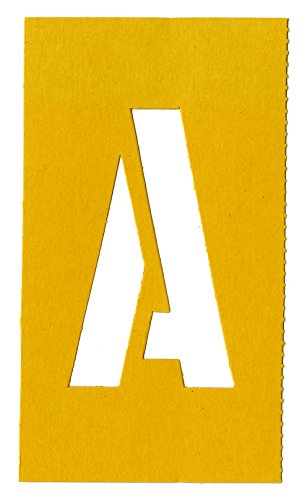 Chartpak Letter and Number Painting Stencils, A-Z and 0-9, 3 Inches H, 35 per Pack (01560)